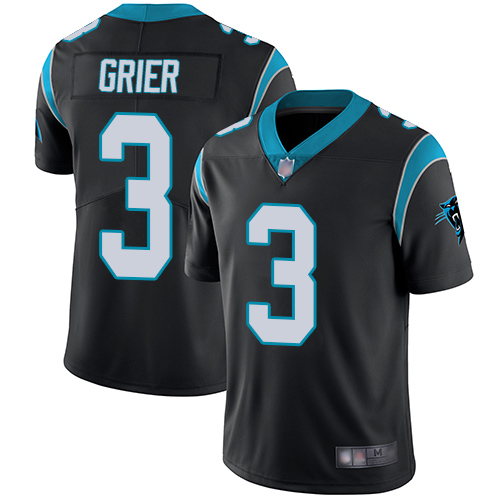 Carolina Panthers Limited Black Men Will Grier Home Jersey NFL Football #3 Vapor Untouchable->nfl t-shirts->Sports Accessory